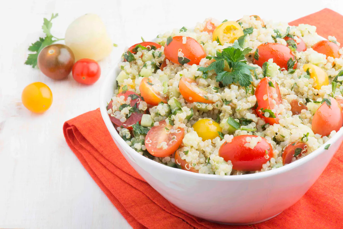 a bowl of food
